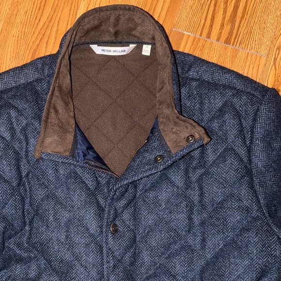 Peter Millar Crown Crafted Men’s Quilted Wool Travel Coat Medium - Picture 8 of 11